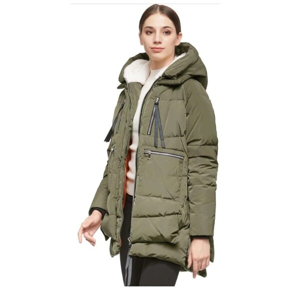 Orolay Green Thickened Down Jacket sz 2xs - Picture 3 of 9